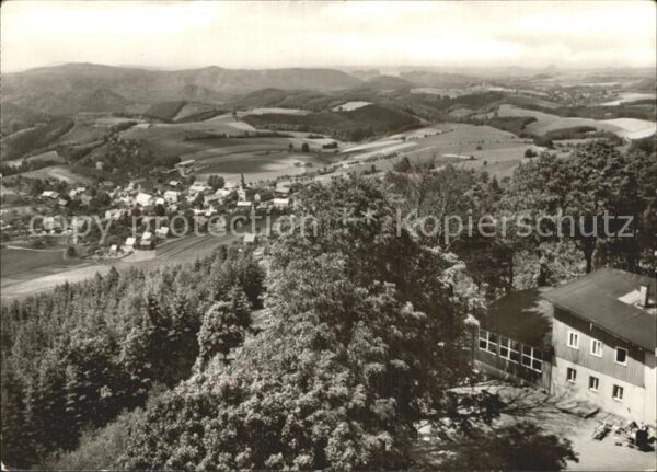Saupsdorf Berggasthaus Wachberg Panorama