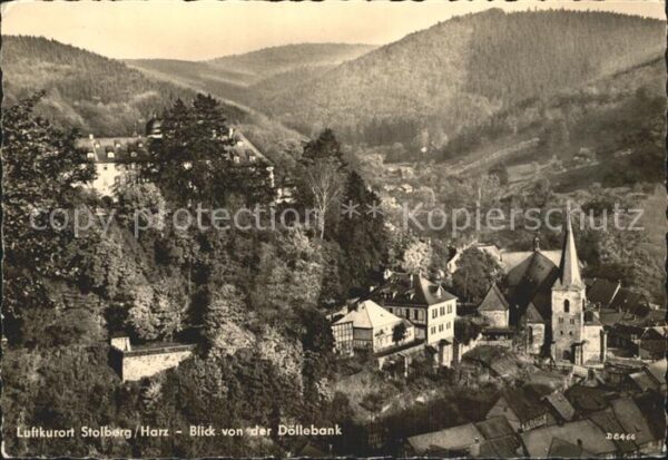 Stolberg Harz Blick von der Döllebank
