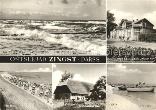 Zingst Ostseebad Meeresbrandung FDGB Erholungsheim Wiene