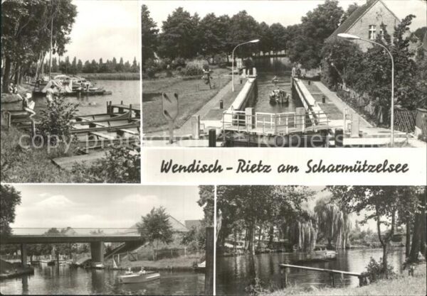 Wendisch Rietz Bootsliegeplatz Schleuse Brücke