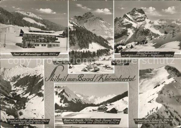Baad Mittelberg Kleinwalsertal Walmendinger Horn Gamsfusabfahrt Widder