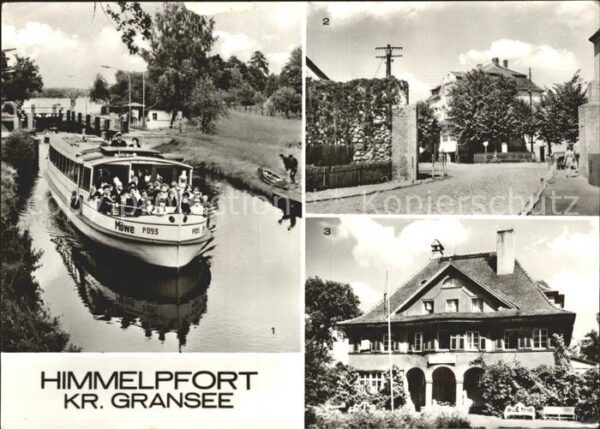 Himmelpfort Ausflugsschiff Möwe Schleuse Stadtmauer