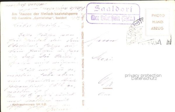 Bleilochtalsperre Gaststätte Gottliebsthal Saaldorf – Bild 2