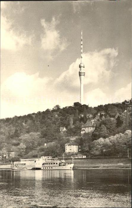 Dresden Wochwitz Elbufer zum Fernsehturm