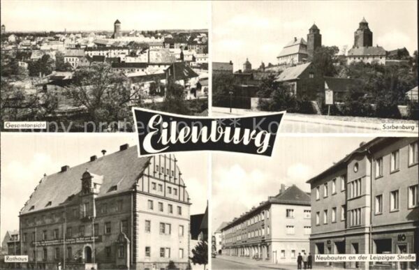 Eilenburg Sorbenburg Rathaus Neubauten an der Lei