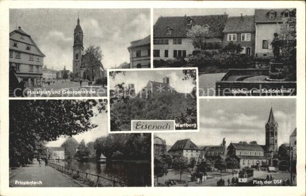 Eisenach Thueringen Wartburg Prinzenteich Marktplatz George