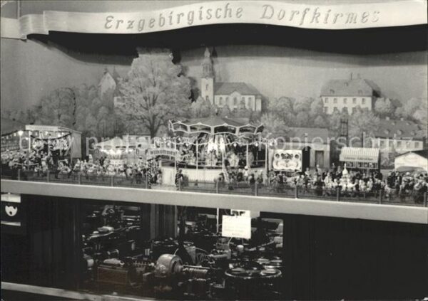 Karl-Marx-Stadt Volskunstwerk Dorfkirmes Karussel Kaspe