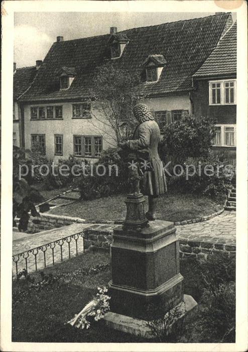 Eisenach Thueringen Denkmal und Haus des Johann Sebastian B