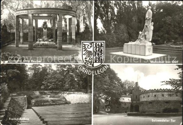 Gardelegen Mahnmal der ODF Grabmal Otto Reutter Sa