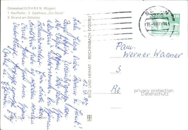 Goehren Ruegen Zeltplatz Kaufhalle Gasthaus zur Düne S – Bild 2