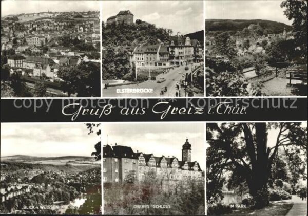 Greiz Thueringen Elsterbrücke oberes Schoß Park