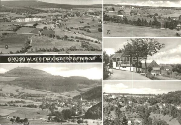 Altenberg Dippoldiswalde Blick zur Binge Kahleberg Geisingberg Z