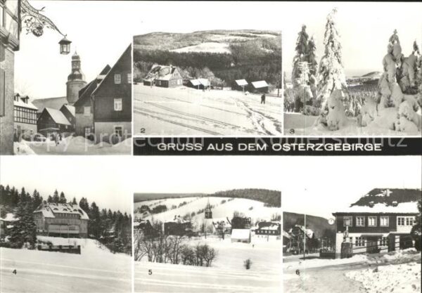 Altenberg Dippoldiswalde Hauptsrasse in Geising Kurort Bärenfels