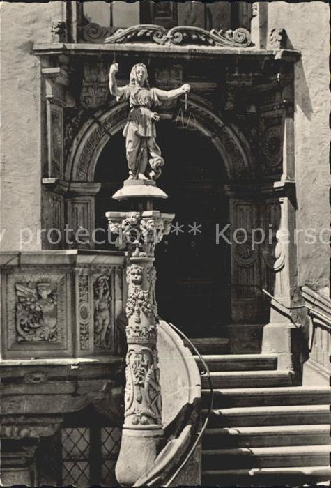 Goerlitz Sachsen Rathaustreppe Verkündungskanzel Justiti