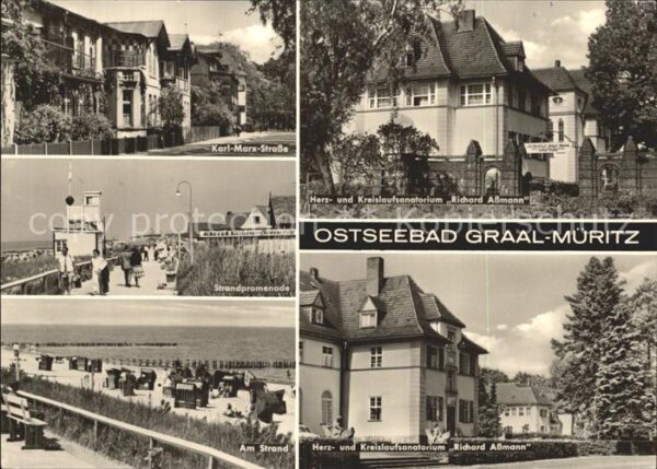 Graal-Mueritz Ostseebad Karl-Marx-Strasse Strandpromenade Herz