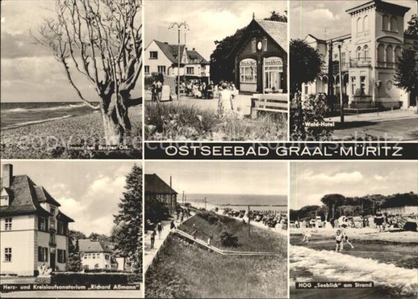 Graal-Mueritz Ostseebad Strand bei Stolper Ort Wald Hotel Richa