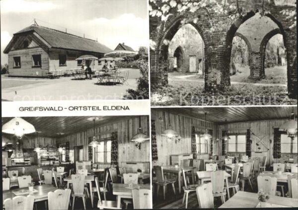 Eldena Greifswald Konsum Gaststätte Waldhaus Klosterruine