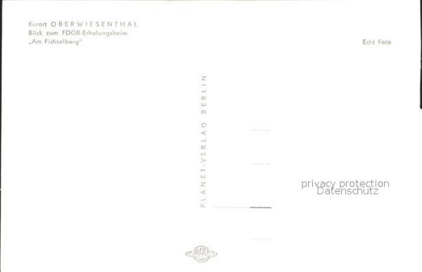 Oberwiesenthal Erzgebirge FDGB-Erholungsheim am Fichtelberg – Bild 2