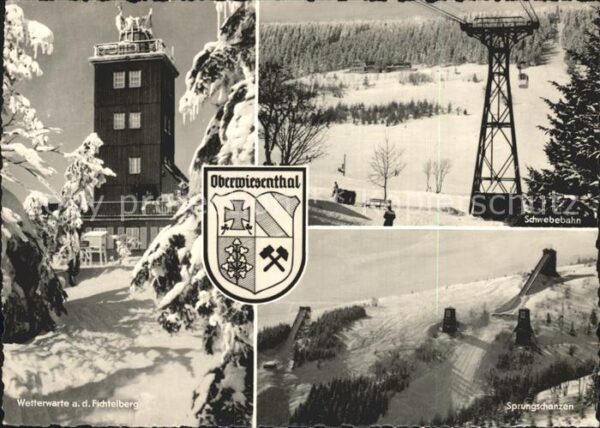Oberwiesenthal Erzgebirge Wetterwarte Schwebebahn Sprungschanzen