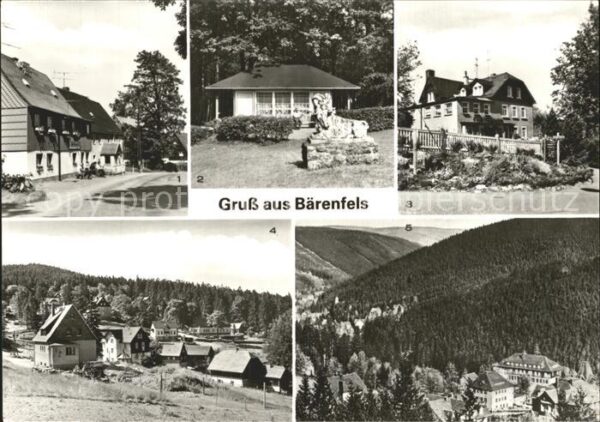 Baerenfels Erzgebirge Kurort Imbißstube Kurpark Cafe Edelmann