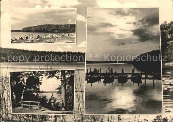 Neuglobsow Badestrand am Stechlinsee Fenchelberg A