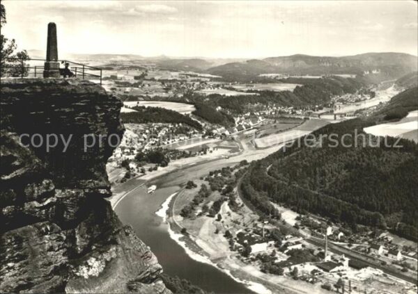 Saechsische Schweiz Lilienstein Bad Schandau