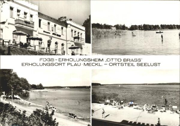Plau See FDGB-Erholungsheim Otto Brass Erholungs