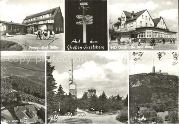Inselsberg Schmalkalden Berggasthof Stöhr HO-Gaststätte Turm