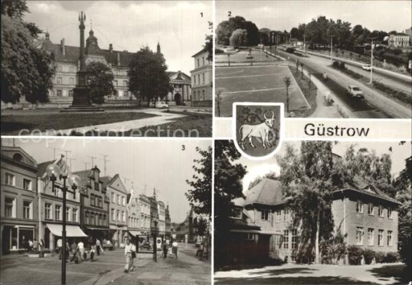 Guestrow Mecklenburg Vorpommern Schloß Bleicherstrasse Markt Sportschul