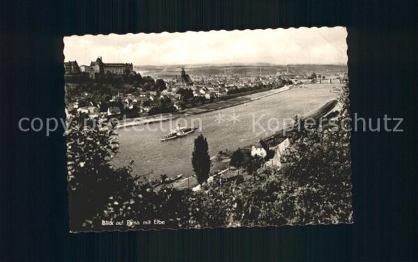 Pirna Blick auf Pirna mit Elbe