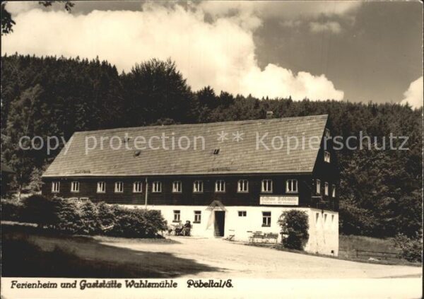 Poebeltal Ferienheim Gaststätte Wahlsmühle