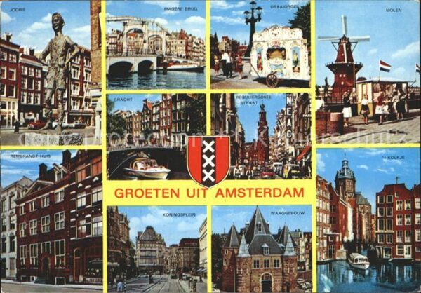Amsterdam Niederlande Jochie Rembrandt Huis Magere Brug  Grac