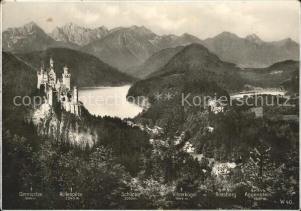 Schloss Neuschwanstein Gernspitze Kollespitze Schlicke Vilserk