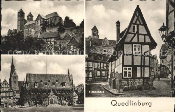 Quedlinburg Finkenherd Rathaus Dom