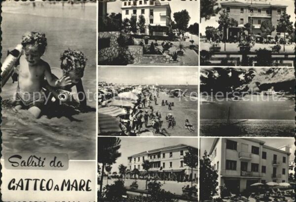Gatteo Mare Strand Gebäude Kind
