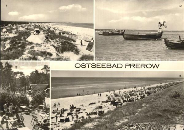 Prerow Ostseebad Strand Fischerboote Strandstrasse