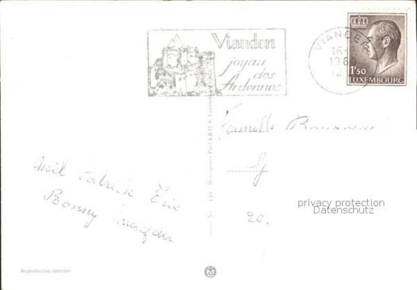 Vianden Schloss Denkmal – Bild 2