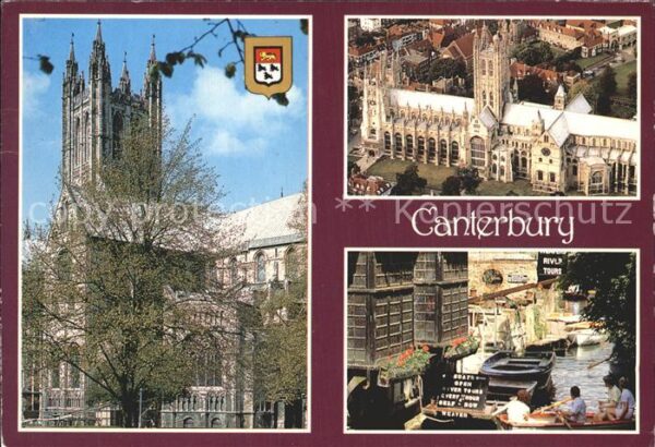 Canterbury Kent Cathedral Fliegeraufnahme Old Weavers H