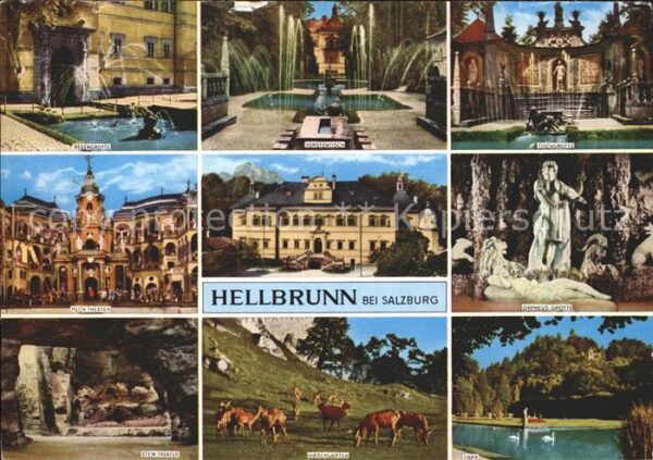 Hellbrunn Park Wasserspiele Regengrotte Mech. The