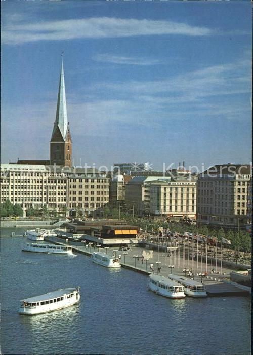 Hamburg Binnenalster Jungfernstieg Anleger St.