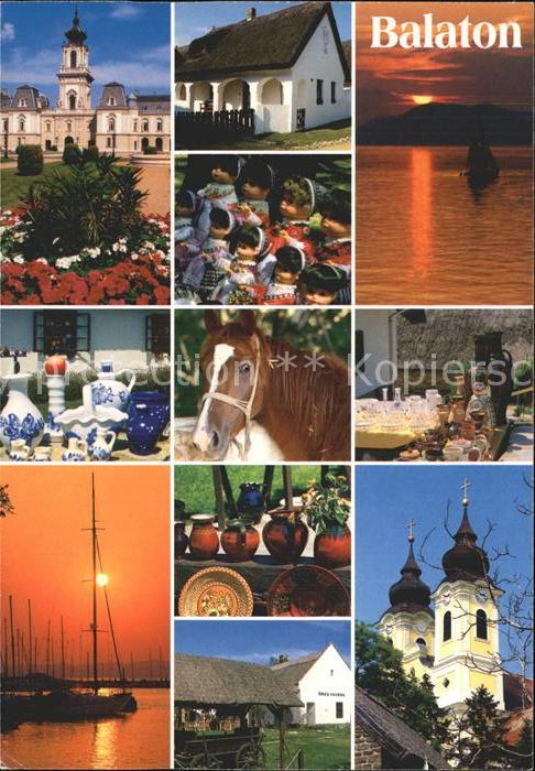 Balaton Plattensee Kirche Pferd Hafen