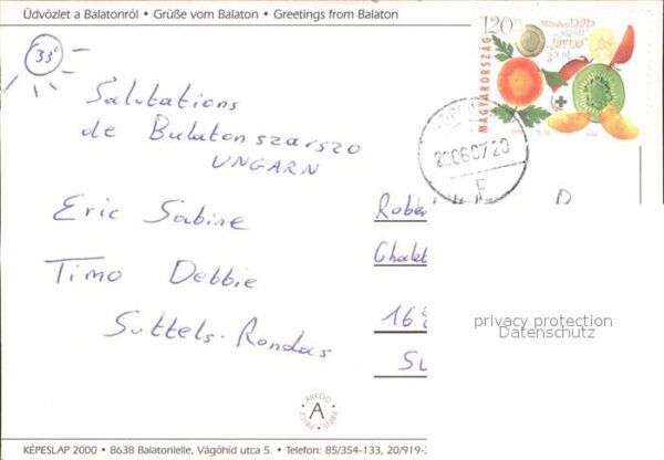 Balaton Plattensee Kirche Pferd Hafen – Bild 2