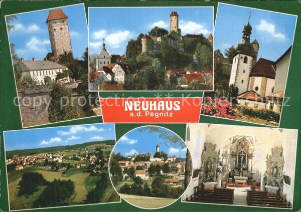 Neuhaus Pegnitz Kirche Inneres Schloss Fliegeraufnahme