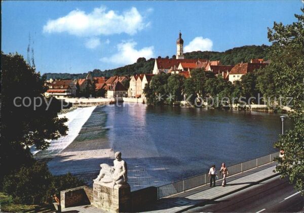 Landsberg Lech Karolinenbrücke Vater Lech
