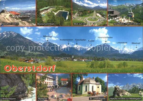 Oberstdorf Nebenhorn Bergstation Fellhorn Marktpla