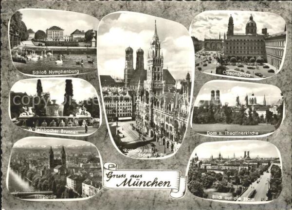 Muenchen Odeonplatz Dom Isar Schloß Nymphenburg