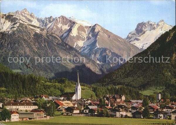 Oberstdorf mit Großem Krottenkopf Kratzer