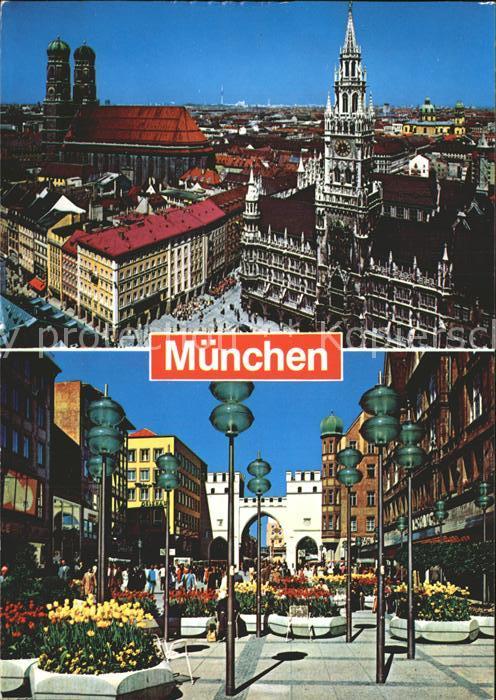 Muenchen Dom Frauenkirche Neues Rathaus Marienpl