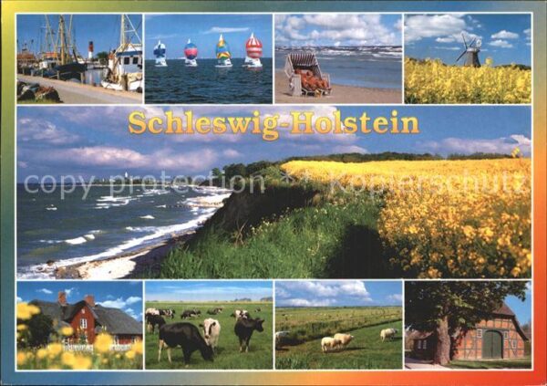 Schleswig Holstein Strand Hafen Mühle