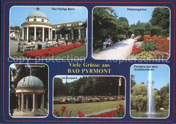 Bad Pyrmont Der Hyllige Born Palmengarten Erdbeerte